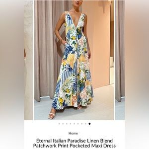 Quilt pattern Italian lemon dress